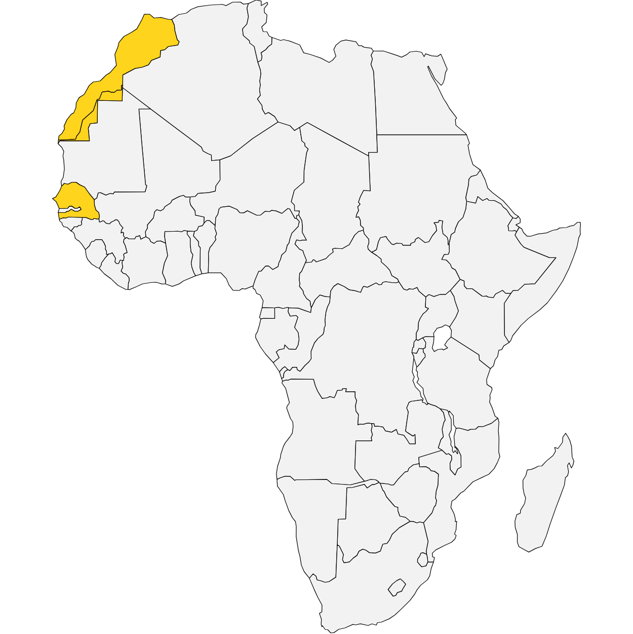 BESAFRICA Coverage Map